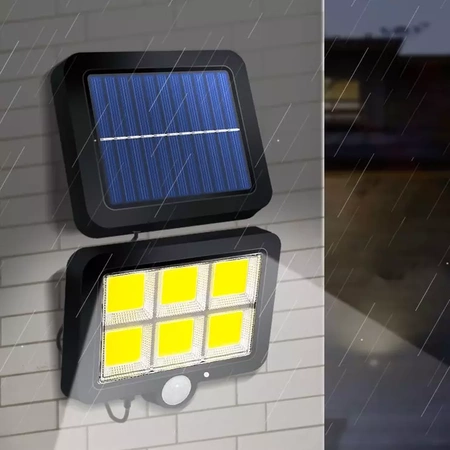Lampa Solarna 120COB Czujnik Ruchu Zmierzchu Pilot IZOXIS