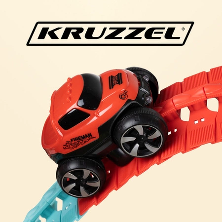 Tor Wyścigowy Samochodowy Tory Wyścigowe Zestaw + Autko 4,8m Elastyczny XL KRUZZEL