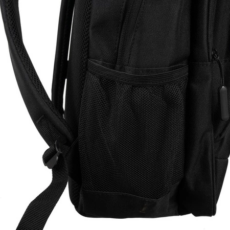 Plecak Szkolny Czarny Sportowy Młodzieżowy Męski dla Dzieci Pojemny 22l KRUZZEL