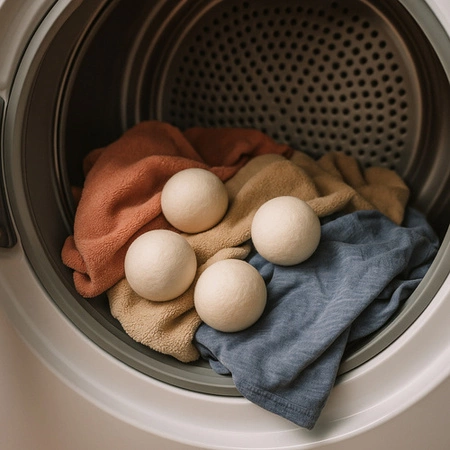 Wełniane Kule do Suszarki Miękkie Pranie Kulki do Suszenia Zmiękczające x 6 RUHHY 25704