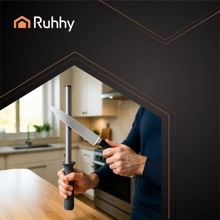 Ostrzałka Diamentowa do Noży Musak Diamentowy Pręt Ostrzący Stalka Osełka Ruhhy 26153