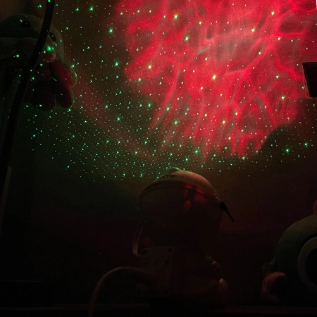 Projektor Gwiazd Nieba Astronauta Lampka Nocna LED Pilot Kosmos IZOXIS