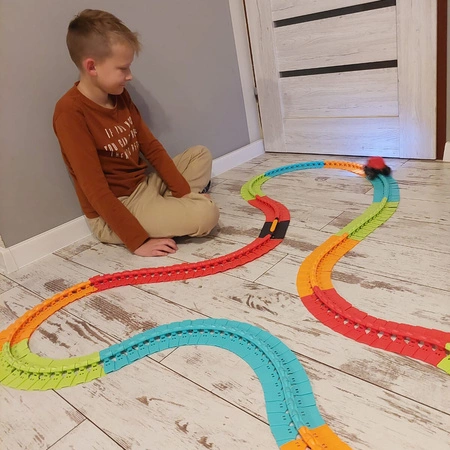 Tor Wyścigowy Samochodowy Tory Wyścigowe Zestaw + Autko 4,8m Elastyczny XL KRUZZEL