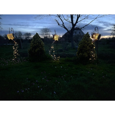 Lampa Solarna Ogrodowa LED Wbijana Dekoracyjna Ozdoba + Czujnik Konewka GARDLOV