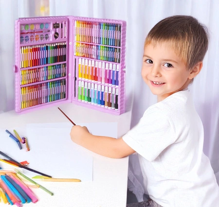 Zestaw do Malowania dla Dzieci Dziewczynek Artystyczny Plastyczny + Walizka MAALEO