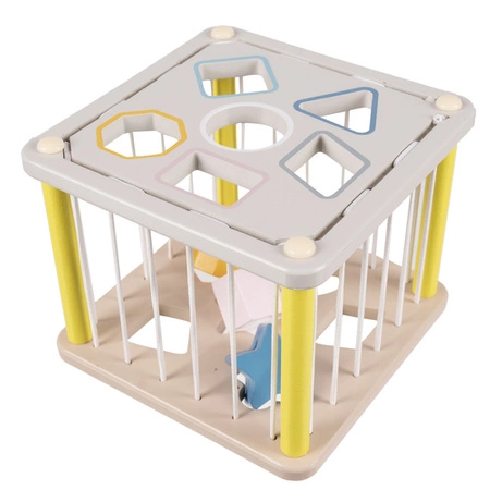 Sorter Kostka Edukacyjna Elastyczna Drewniana Sensoryczna Klocki Montessori KRUZZEL