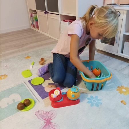 Warzywa do Krojenia Owoce na Rzep Rzepy Zestaw Deska Nóż Koszyk Kuchnia KRUZZEL