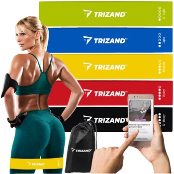 Gumy Oporowe do Ćwiczeń Zestaw 5 Taśmy Treningowe TRIZAND