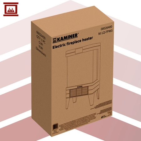 Kominek Elektryczny KAMINER 2000W Grzejnik Termowentylator Funkcja Grzania