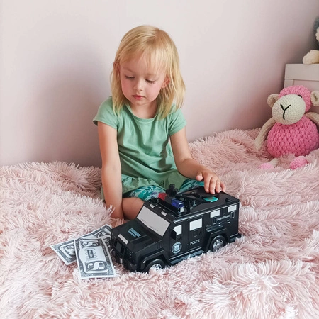 Sejf Skarbonka Auto Policja na Monety Banknoty PIN ISO TRADE