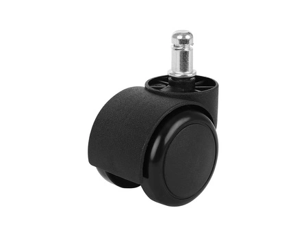 Kółka do Fotela Obrotowego 5szt z PU Fi 11mm Mocne Obrotowe Komplet Czarne MALATEC