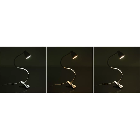 Lampka LED Biurkowa z Klipsem do Czytania Elastyczna do USB na Biurko Klips IZOXIS