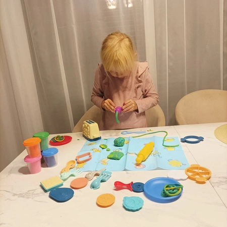 Zestaw Masa Plastyczna Kreatywny Duży Maszynka Ciasto do Robienia Toster XL KRUZZEL