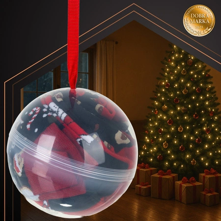 Skarpety Świąteczne w Bombce RUHHY Zestaw 3 par na Święta Miękkie Prezent