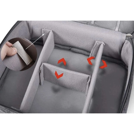 Organizer na Kable Kabli Etui Pojemnik na Ładowarki Torba + Uchwyt Podróżny TRIZAND