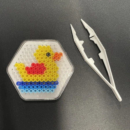 Koraliki do Prasowania Zestaw Szablony Prasowanka 5000szt Wzory + Wiaderko