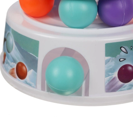 Gra Zręcznościowa dla Dzieci Rodzinna Wieża z Kulkami Pingwin na Wieży Kule KRUZZEL