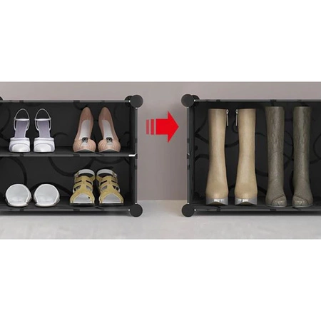 Półka na Buty Organizer Regał Szafka 6 Półek Moduł RUHHY