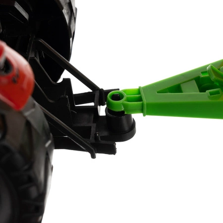 Duży Traktor z Przyczepą Ciągnik dla Dzieci na Napęd Ruchome Elementy XXL KRUZZEL