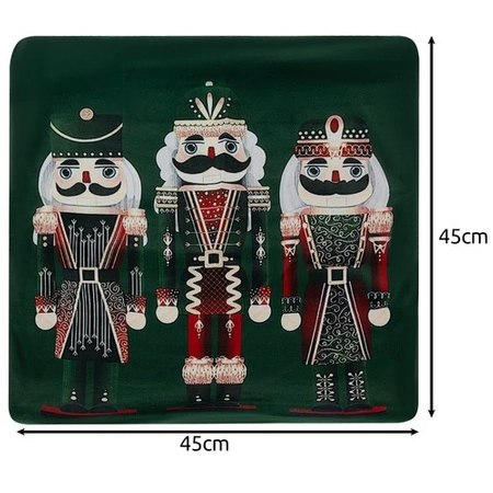 Poszewka na Poduszkę 40x40 cm Jasiek Dekoracyjna Dziadek do Orzechów Plusz RUHHY