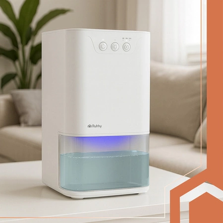 Osuszacz Powietrza Pochłaniacz Wilgoci Cichy Timer + Podświetlenie LED1,4L Ruhhy 26495