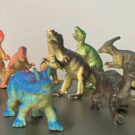 Dinozaury Duży Zestaw dla Dzieci Dinozaur 12 szt Figurki Pomysł na Prezent KRUZZEL