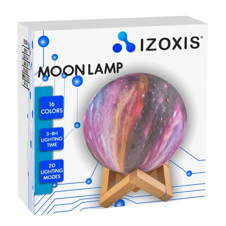 Księżyc 3D Lampka Nocna Lampa Moon Light 20 Trybów IZOXIS