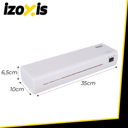 Laminator A4 IZOXIS 4w1 Zestaw Biurowy Trymer Zaokrąglacz + Gratis 60 Folii