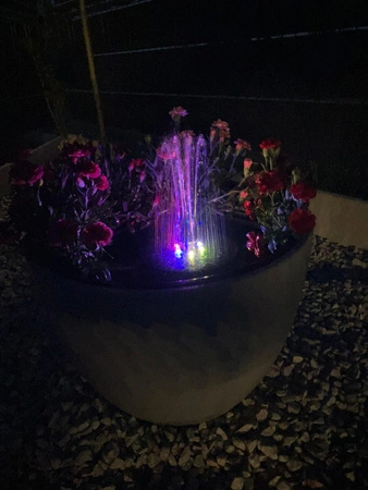 Fontanna Solarna Pompa do Oczka Wodnego Ogrodowa Pływająca LED Fontannowa GARDLOV