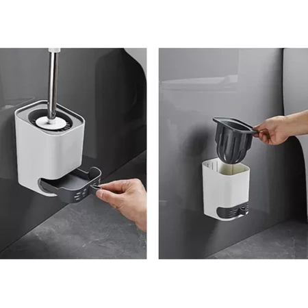 Szczotka do WC Toaletowa Toalety Łazienki Stojak Zestaw Komplet RUHHY
