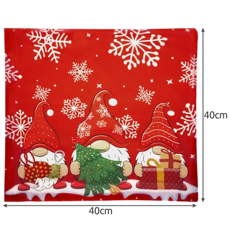 Poszewka na Poduszkę 45x45 cm Jasiek Dekoracyjna Jaśka Świąteczna Skrzaty RUHHY