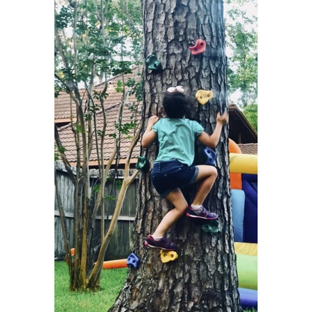 Kamienie Wspinaczkowe Uchwyty do Wspinaczki Duże dla Dzieci Zestaw Śruby UV KRUZZEL