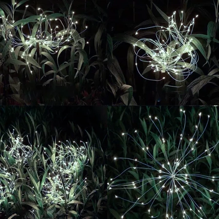 Lampa Dmuchawiec Solarna LED Ogrodowa Drzewko Fajerwerki Solarne 2x 150 LED GARDLOV