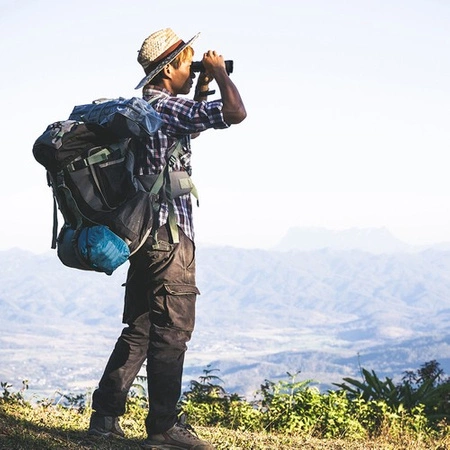 Lornetka Myśliwska Wojskowa 10x50 Turystyczna Zoom + Etui Szklana Optyka TRIZAND