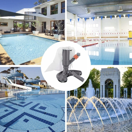 Odkurzacz do Basenu i Oczka Wodnego SPA Zestaw Czyszczący Dno z Siatką BIGSTREN 20931