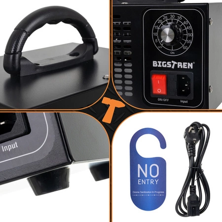 Generator Ozonu Ozonator Oczyszczasz Powietrza do Domu Timer 60m Mocny 150W Bigstren 25076