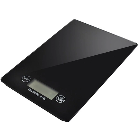 Waga Kuchenna Szklana Elektroniczna Precyzyjna do 5kg LCD 1g Cyfrowa Płaska RUHHY