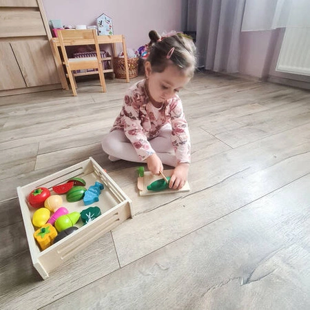 Warzywa do Krojenia Owoce Drewniane na Rzepy XXL ISO TRADE