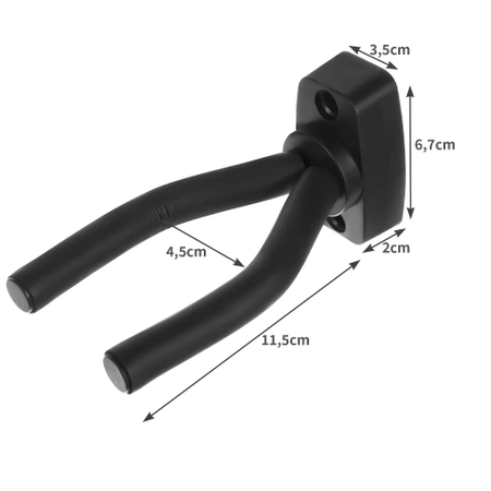 Uchwyt Wieszak na Gitarę Gitarowy Ścienny + Wkręty MALATEC