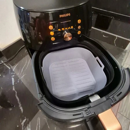 Wkład Silikonowy do Frytkownicy Beztłuszczowej Air Fryer Koszyk Forma 20x20cm RUHHY