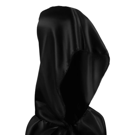 Peleryna Czarodzieja Czarodziejki Czarna Halloween KRUZZEL