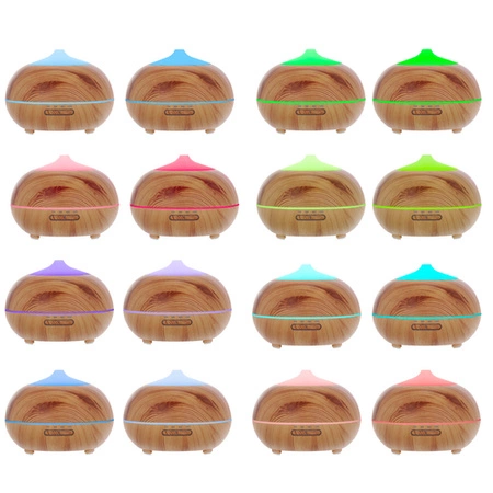 Nawilżacz Powietrza Aromaterapia Dyfuzor Zapachowy Jonizator Lampka + Pilot RUHHY