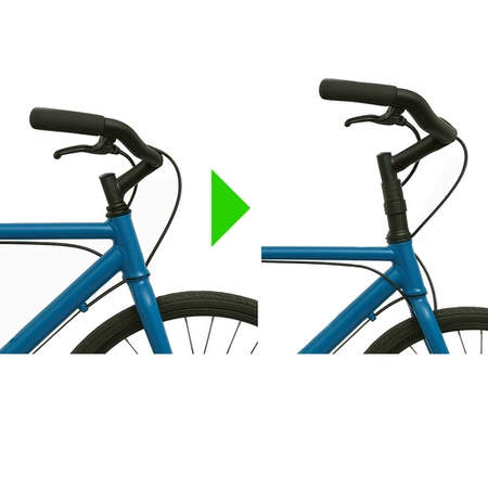 Adapter Przedłużka Wspornika Kierownicy do Roweru Mostek Aluminiowy 4 Ringi Trizand 25993