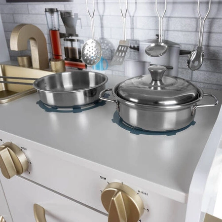 Drewniana Kuchnia XL dla Dzieci Światło Akcesoria KRUZZEL