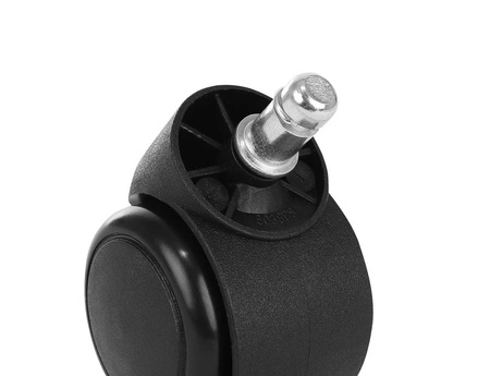 Kółka do Fotela Obrotowego 5szt z PU Fi 11mm Mocne Obrotowe Komplet Czarne MALATEC