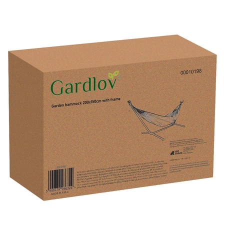 Stalowy Stelaż do 200kg Mocny XL + Hamak 2-Osobowy GARDLOV