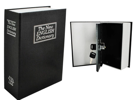 Sejf Metalowa Kasetka Książka Na Pieniądze Klucze MALATEC