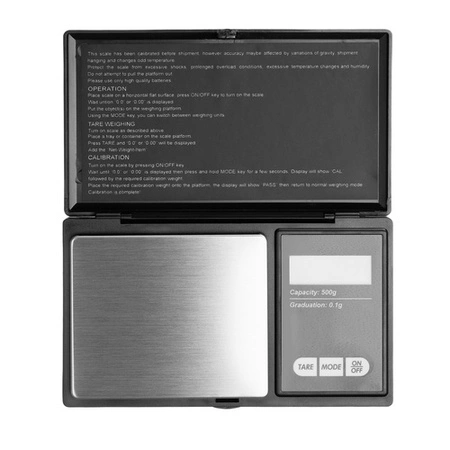 Waga Elektroniczna Precyzyjna Jubilerska 0,1g do 500g Kuchenna Podświetlana RUHHY