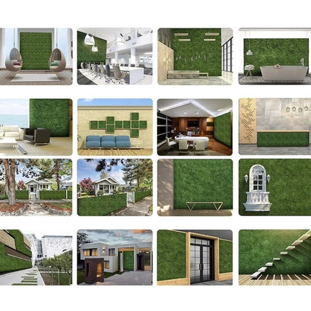 Sztuczny Żywopłot Bukszpan na Ogrodzenie Balkon Ścianę Gruby Panel 60x40x3 cm GARDLOV