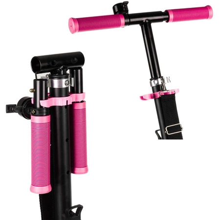 Hulajnoga Miejska Składana Duża dla Dzieci Lekka Duże Koła 200mm Hamulec KRUZZEL